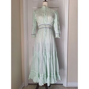 Pitusa x Millie Mackintosh Cotton Edwardian Cottage Prairie Easter Maxi Dress